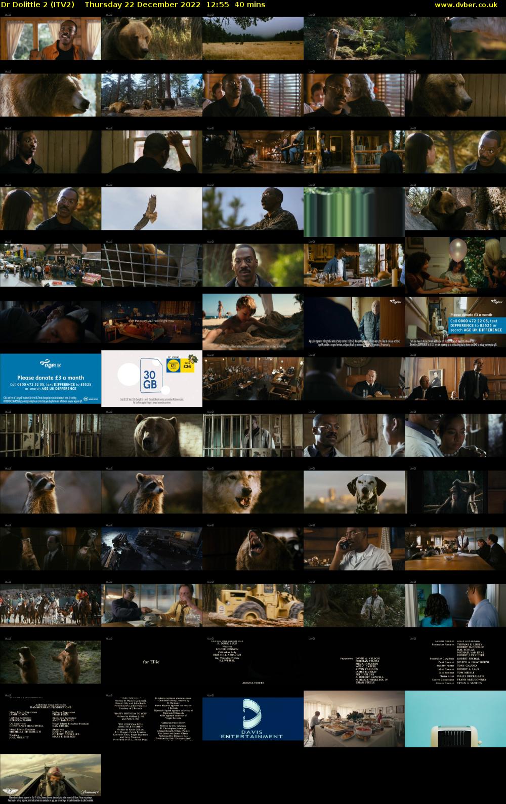 Dr Dolittle 2 (ITV2) Thursday 22 December 2022 12:55 - 13:35