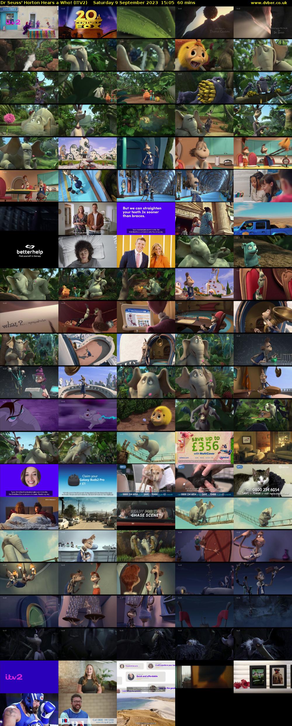 Dr Seuss' Horton Hears a Who! (ITV2) Saturday 9 September 2023 15:05 - 16:05