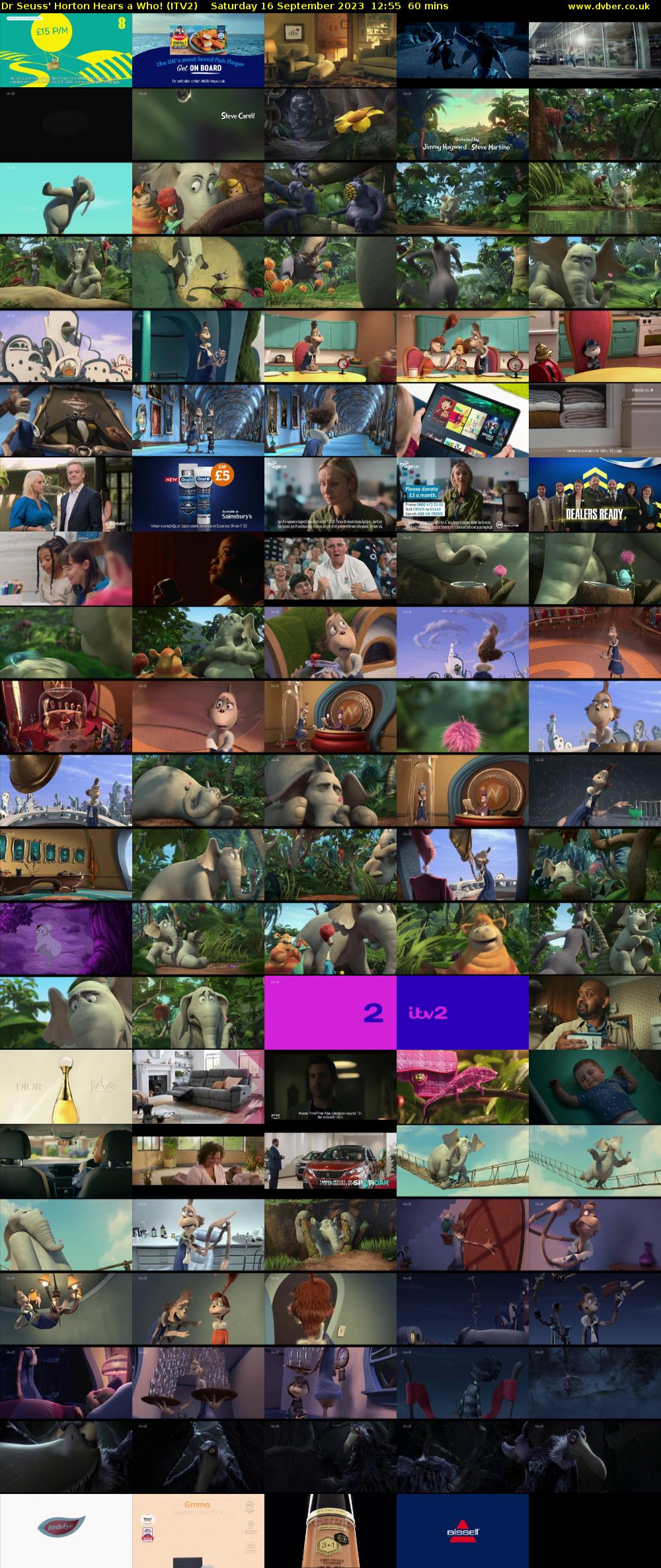 Dr Seuss' Horton Hears a Who! (ITV2) Saturday 16 September 2023 12:55 - 13:55