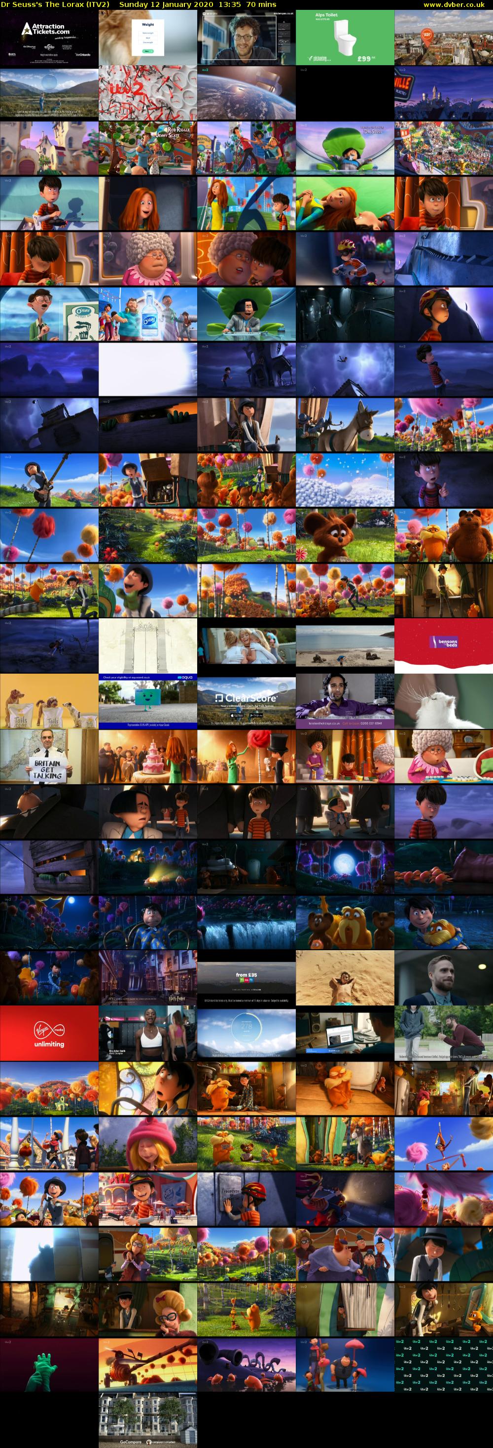 Dr Seuss's The Lorax (ITV2) Sunday 12 January 2020 13:35 - 14:45