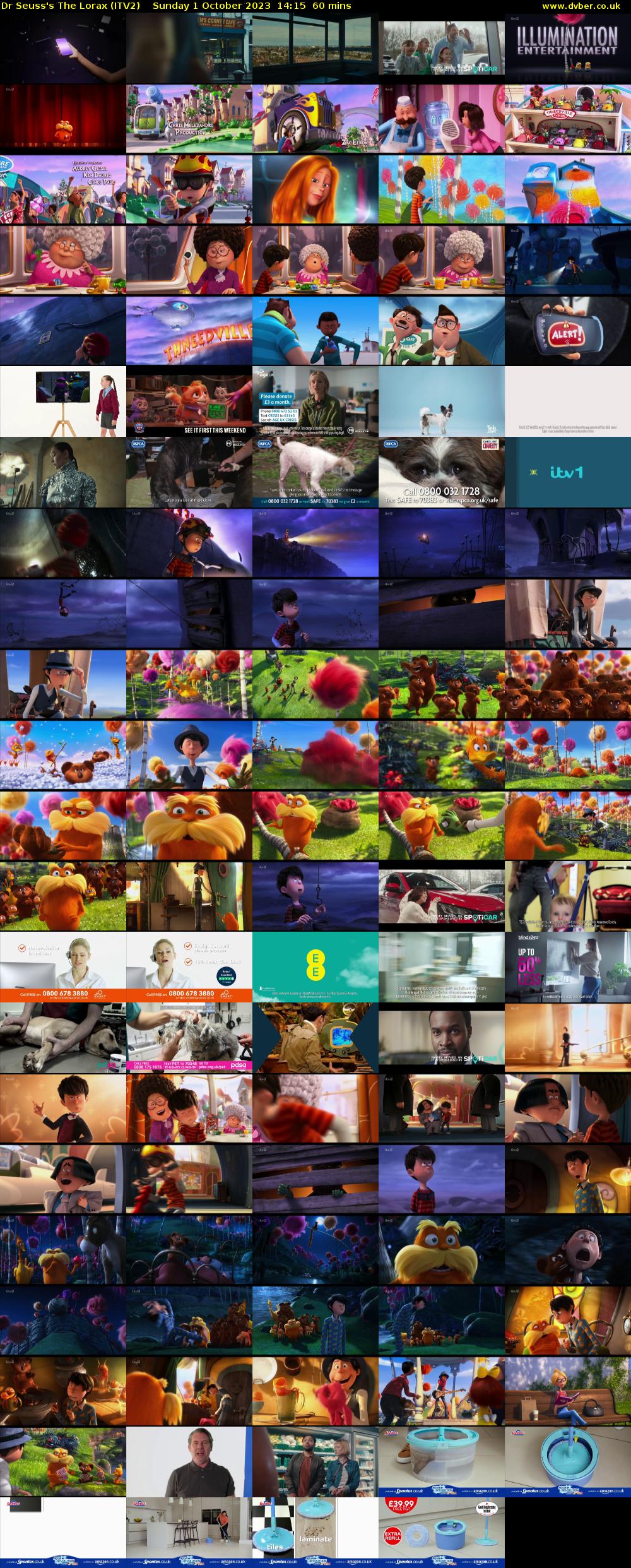 Dr Seuss's The Lorax (ITV2) Sunday 1 October 2023 14:15 - 15:15
