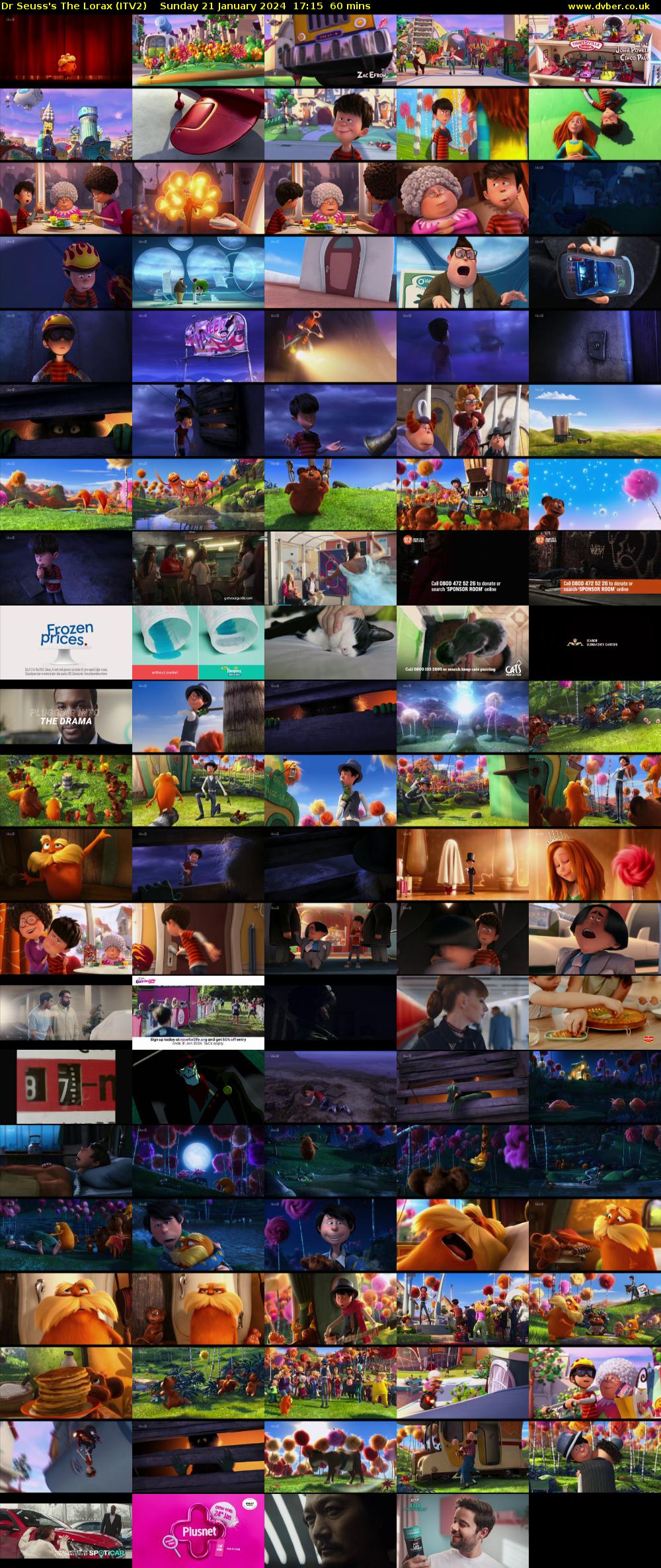 Dr Seuss's The Lorax (ITV2) Sunday 21 January 2024 17:15 - 18:15