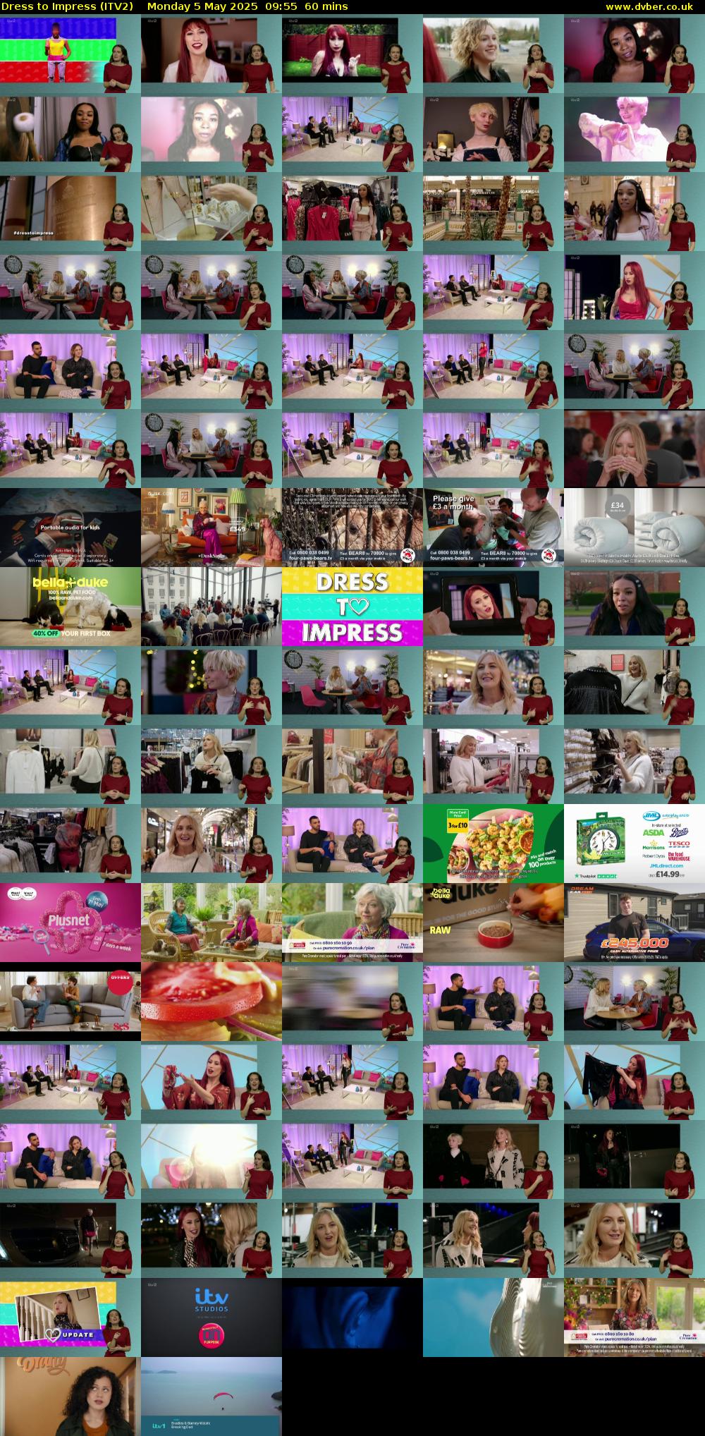 Dress To Impress (ITV2) Monday 5 May 2025 09:55 - 10:55
