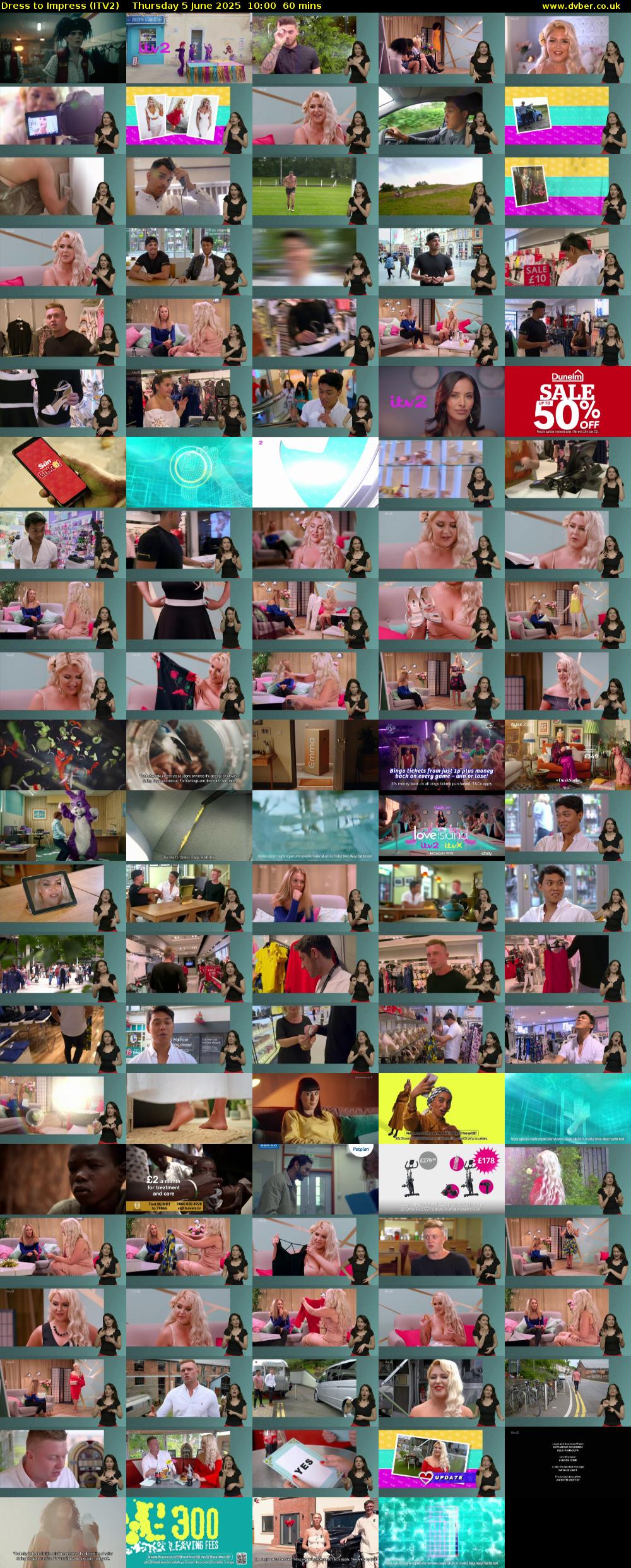 Dress To Impress (ITV2) Thursday 5 June 2025 10:00 - 11:00