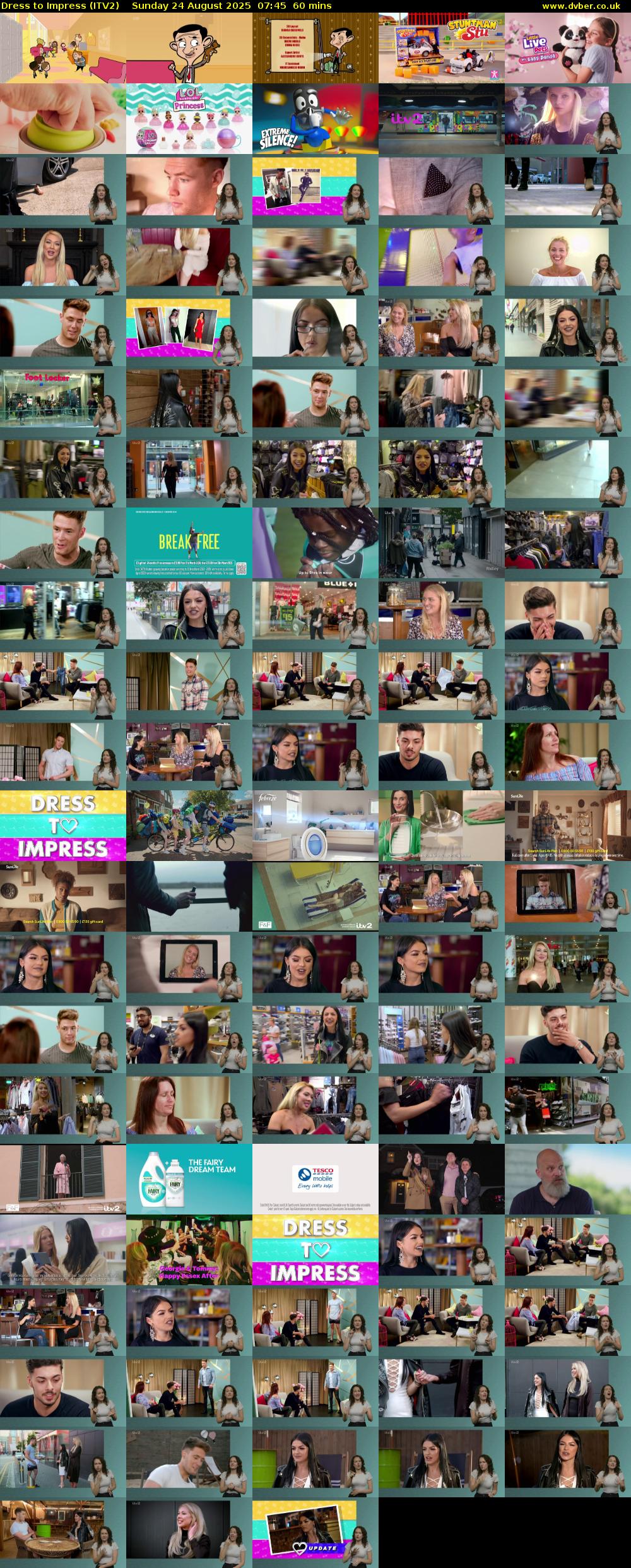 Dress To Impress (ITV2) Sunday 24 August 2025 07:45 - 08:45