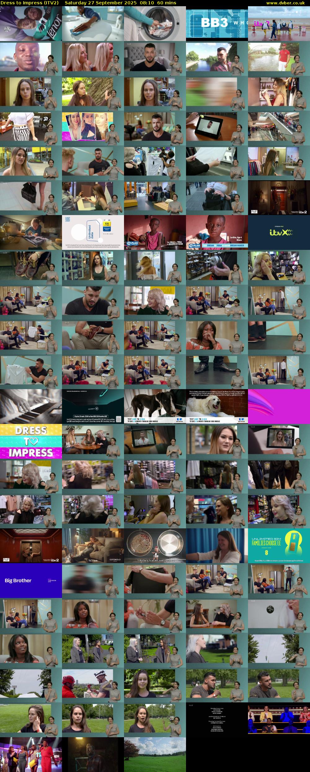 Dress To Impress (ITV2) Saturday 27 September 2025 08:10 - 09:10