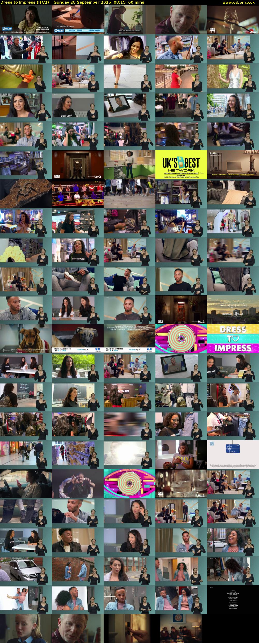 Dress To Impress (ITV2) Sunday 28 September 2025 08:15 - 09:15