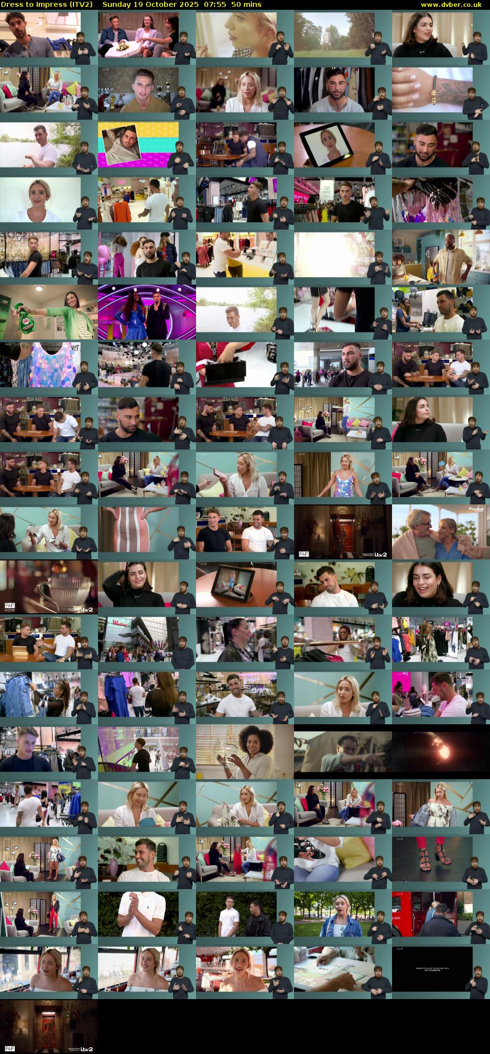 Dress To Impress (ITV2) Sunday 19 October 2025 07:55 - 08:45