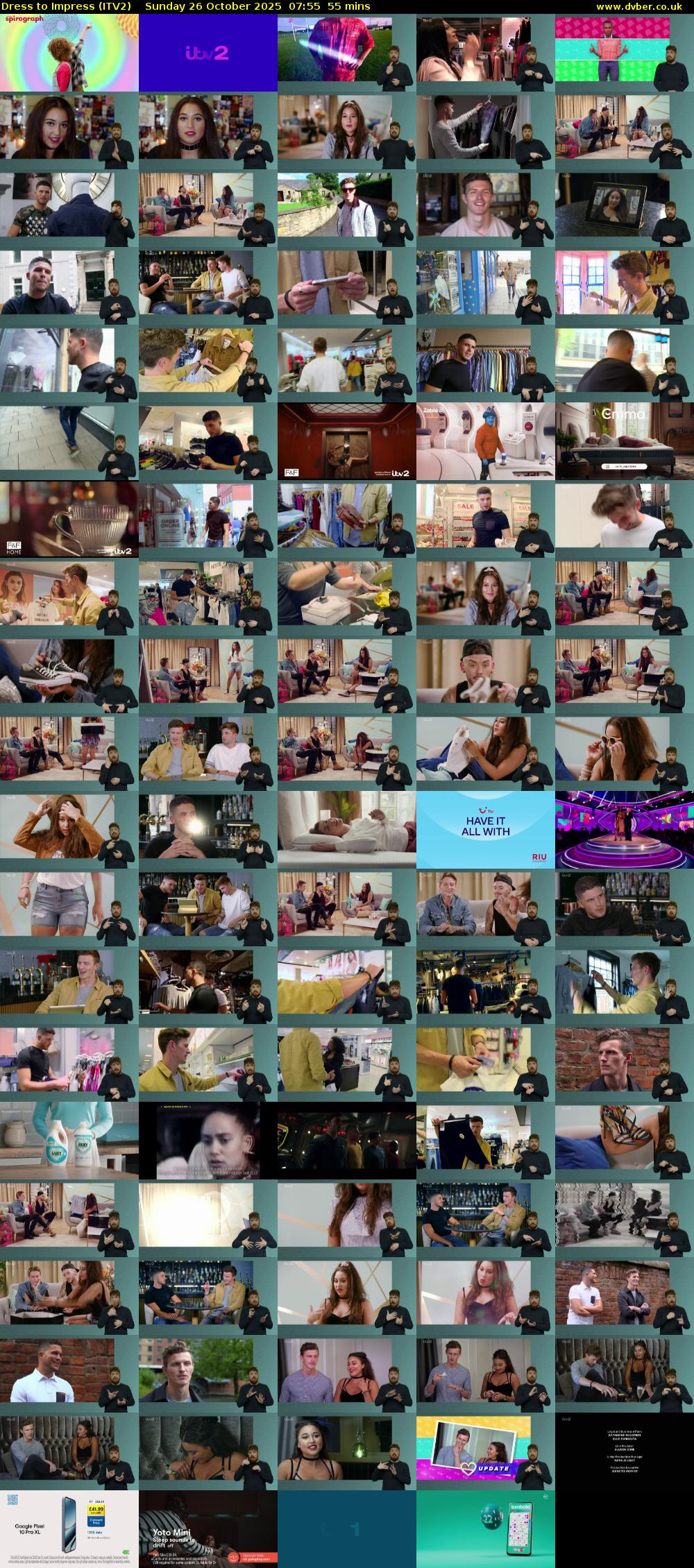 Dress To Impress (ITV2) Sunday 26 October 2025 07:55 - 08:50