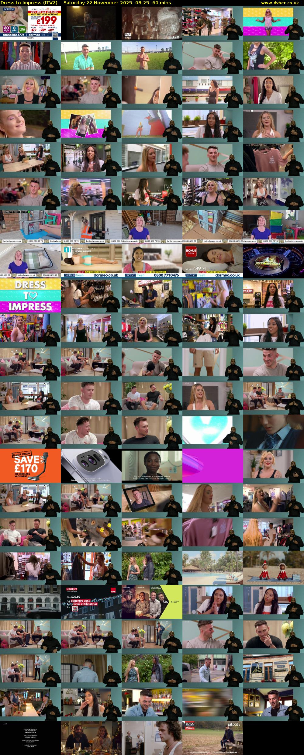 Dress To Impress (ITV2) Saturday 22 November 2025 08:25 - 09:25