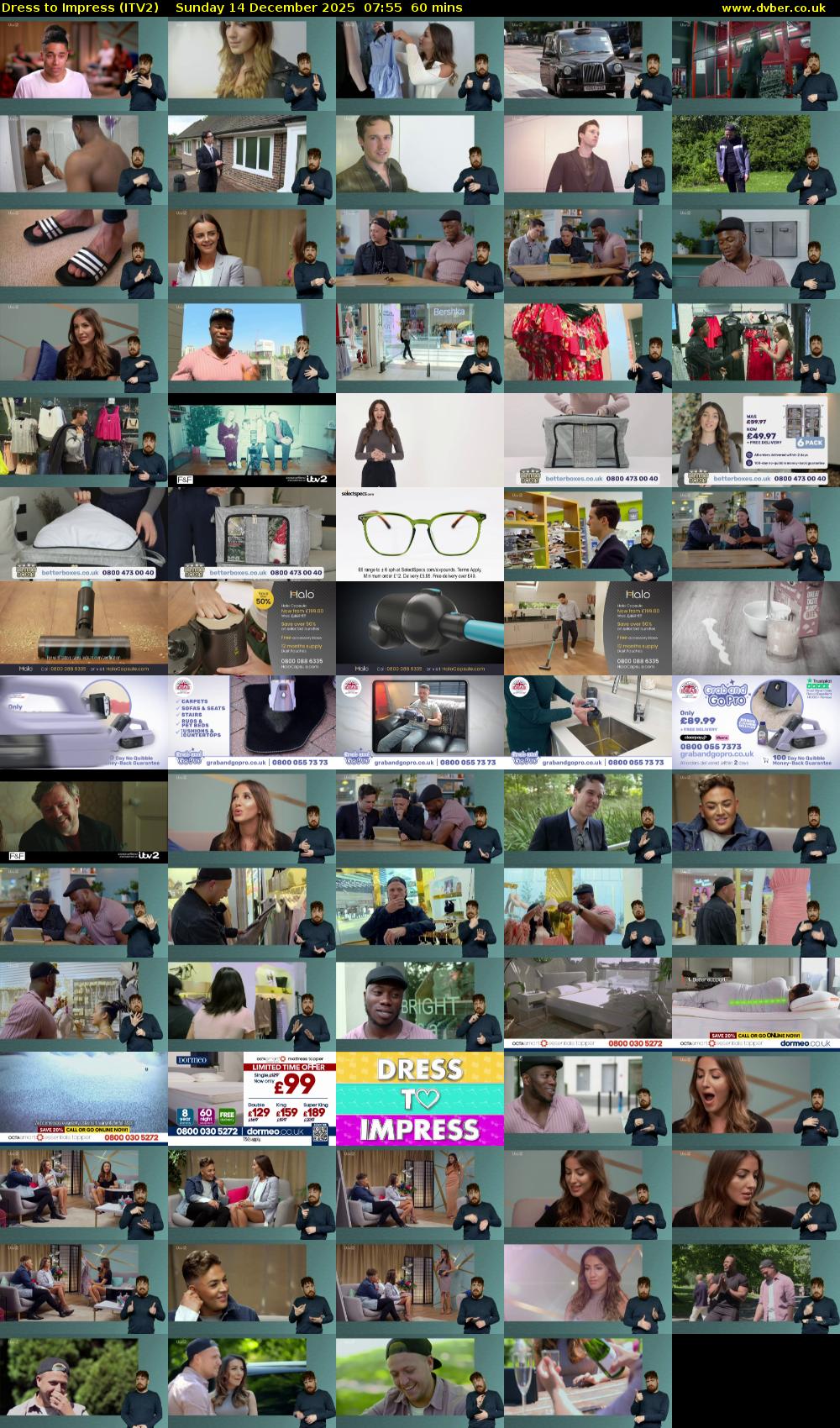 Dress To Impress (ITV2) Sunday 14 December 2025 07:55 - 08:55