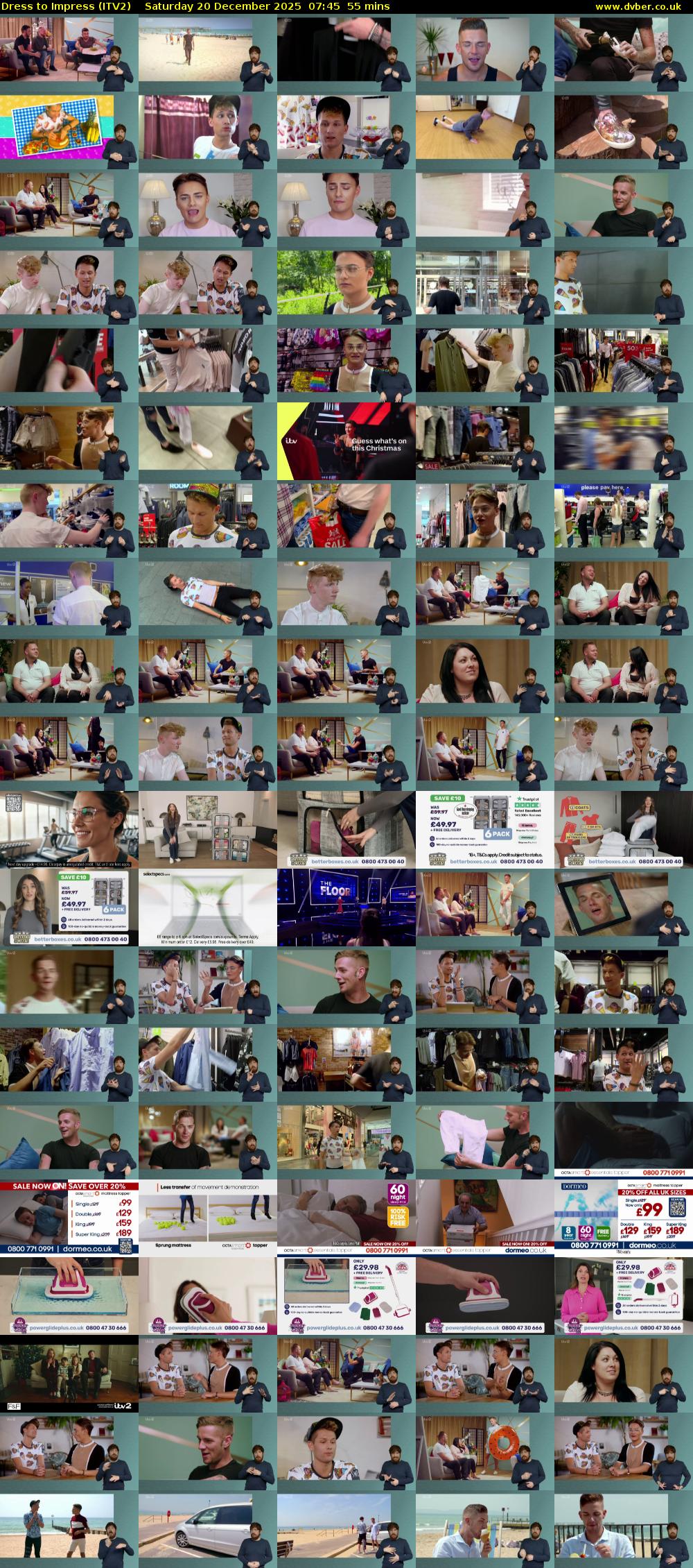 Dress To Impress (ITV2) Saturday 20 December 2025 07:45 - 08:40