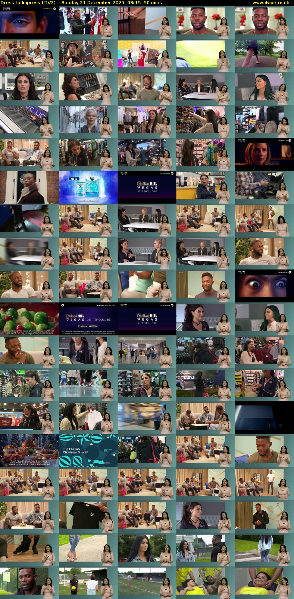 Dress To Impress (ITV2) Sunday 21 December 2025 03:15 - 04:05