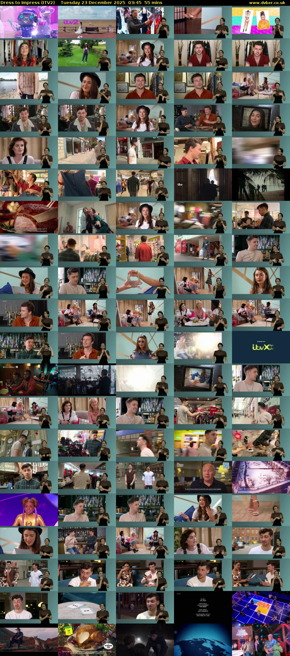 Dress To Impress (ITV2) Tuesday 23 December 2025 03:45 - 04:40