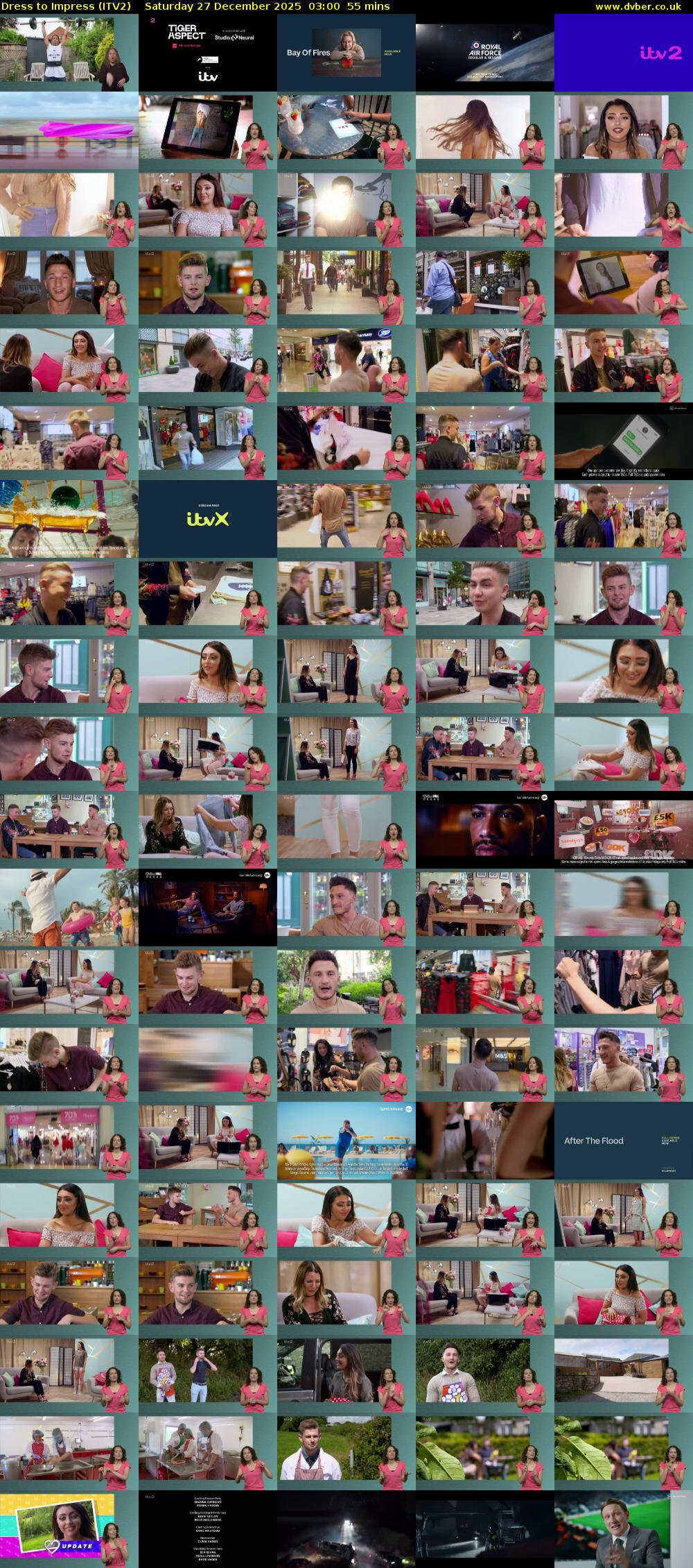 Dress To Impress (ITV2) Saturday 27 December 2025 03:00 - 03:55