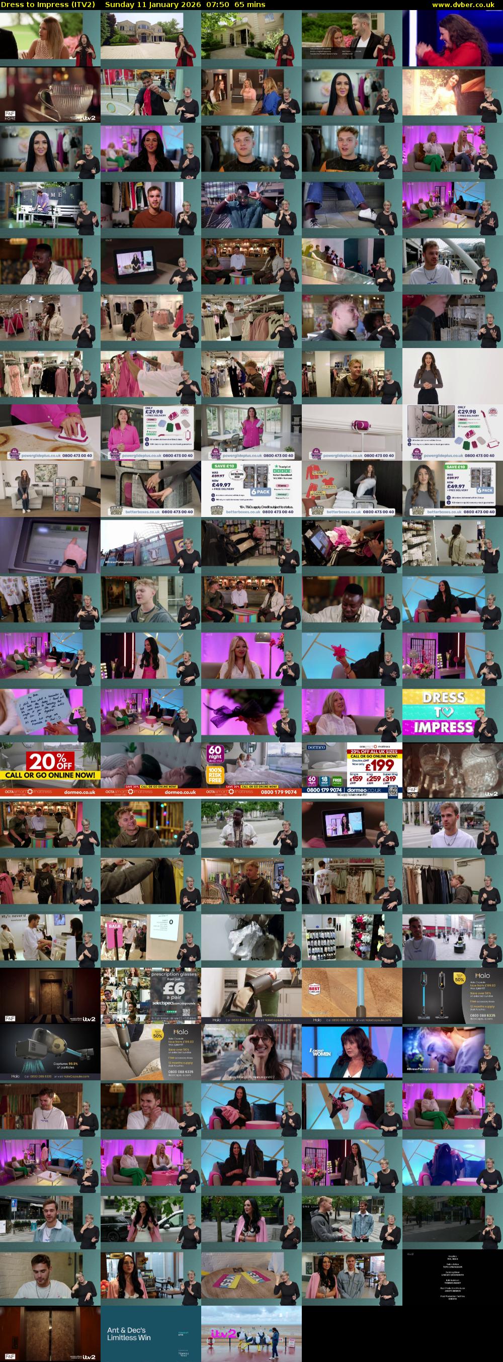 Dress To Impress (ITV2) Sunday 11 January 2026 07:50 - 08:55