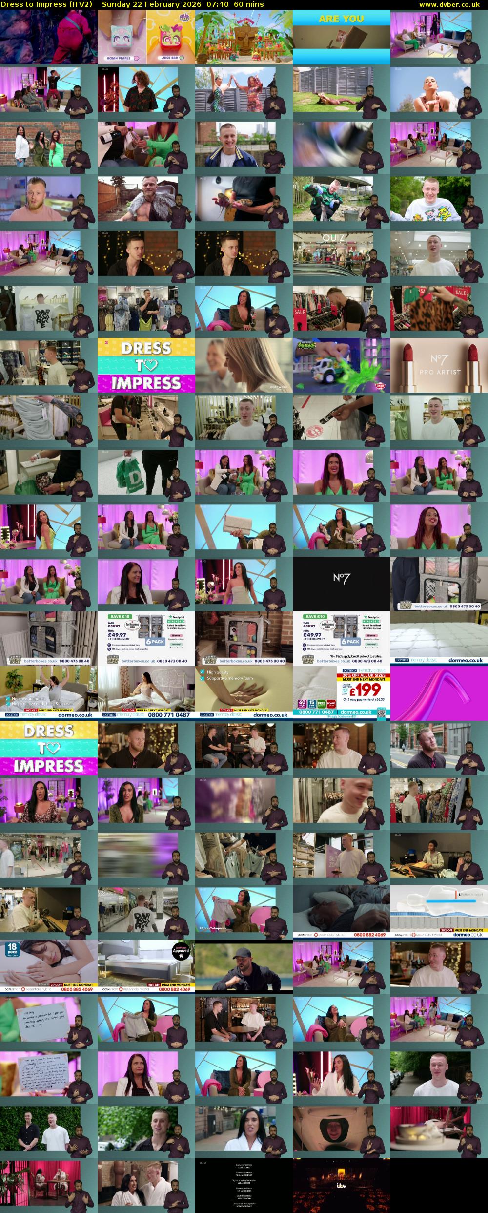 Dress To Impress (ITV2) Sunday 22 February 2026 07:40 - 08:40