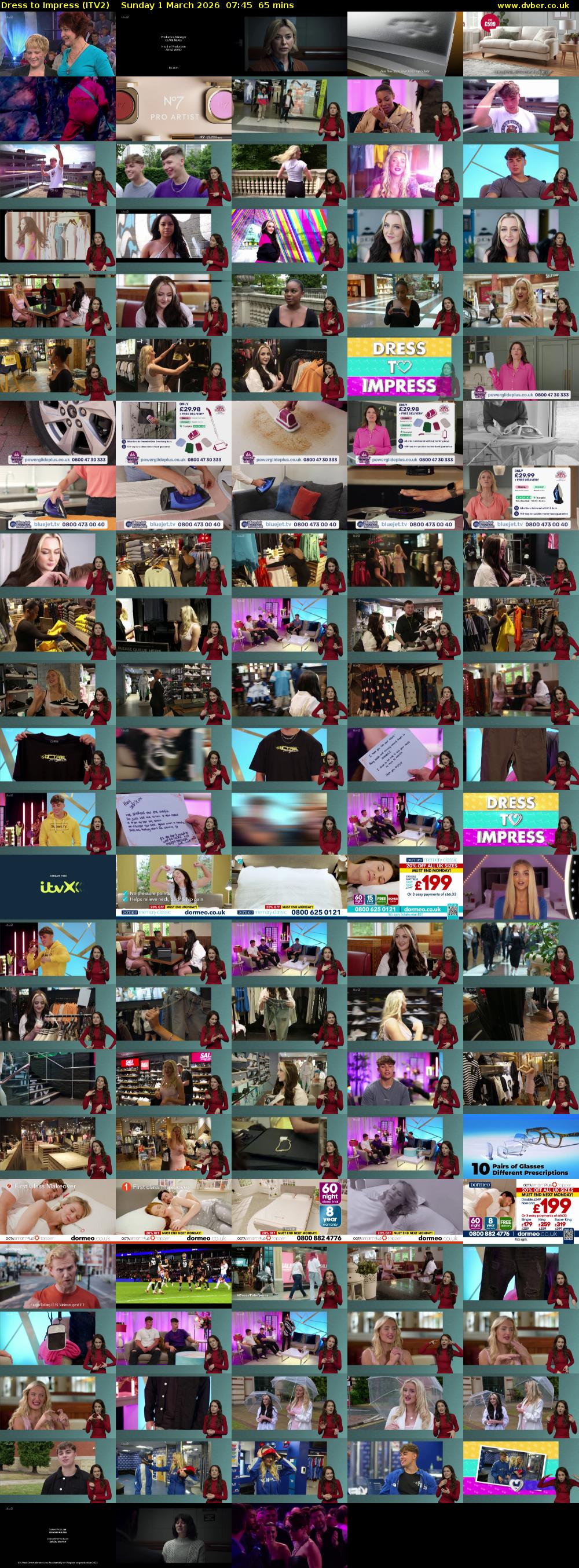 Dress To Impress (ITV2) Sunday 1 March 2026 07:45 - 08:50