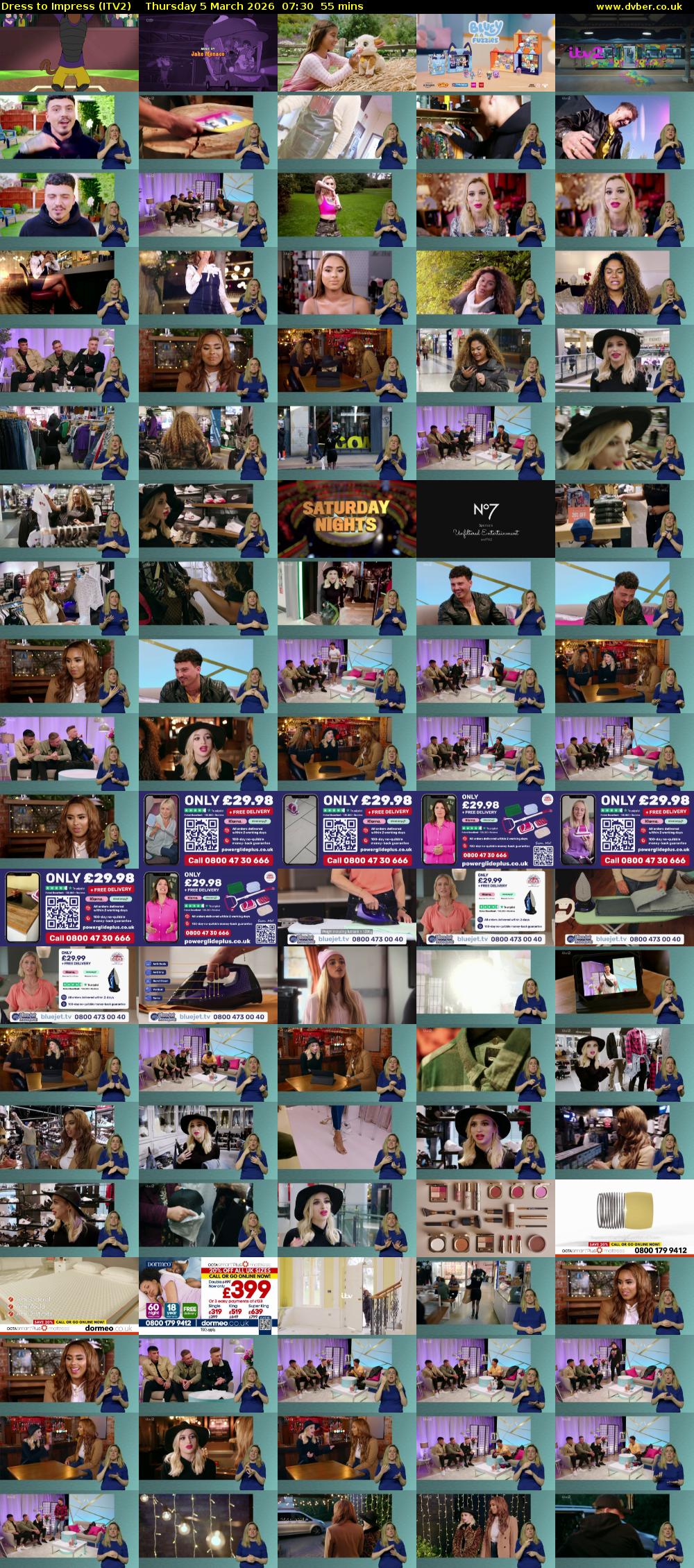 Dress To Impress (ITV2) Thursday 5 March 2026 07:30 - 08:25