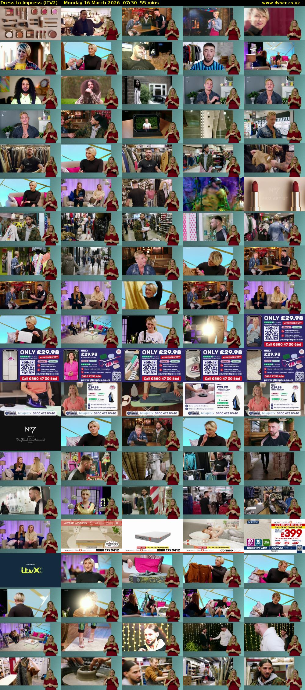 Dress To Impress (ITV2) Monday 16 March 2026 07:30 - 08:25