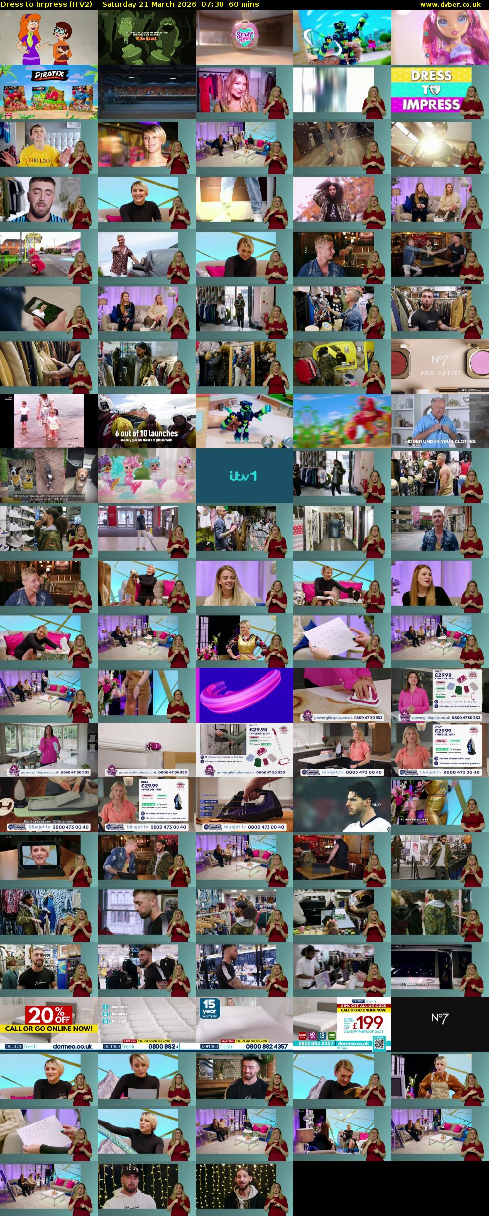 Dress To Impress (ITV2) Saturday 21 March 2026 07:30 - 08:30