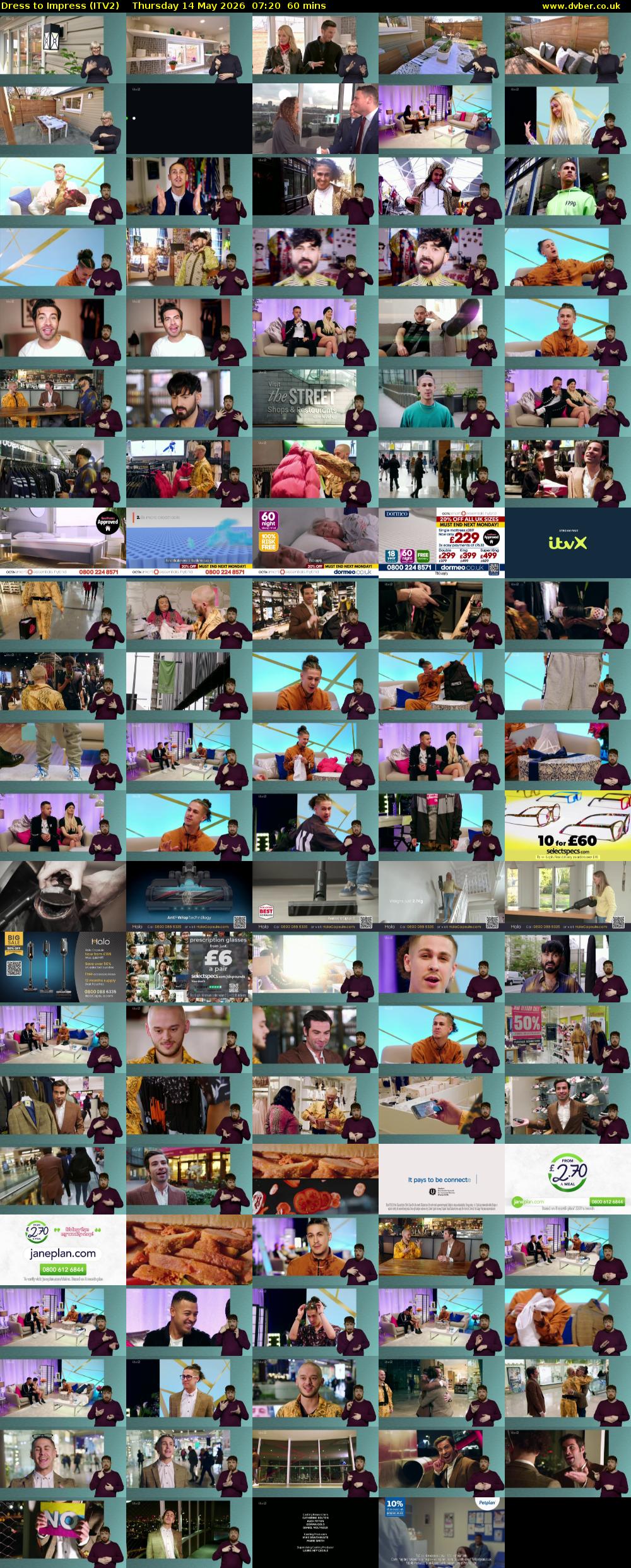 Dress To Impress (ITV2) Thursday 14 May 2026 07:20 - 08:20
