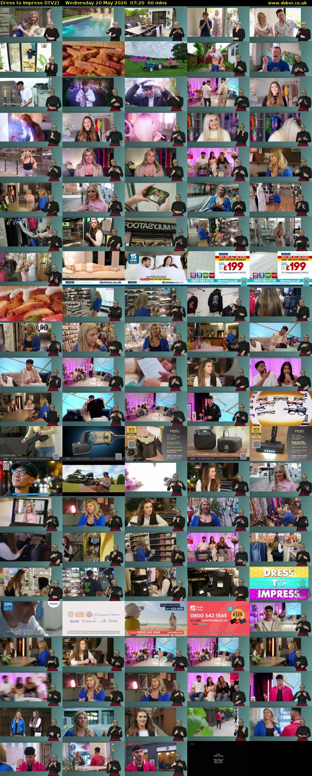 Dress To Impress (ITV2) Wednesday 20 May 2026 07:20 - 08:20