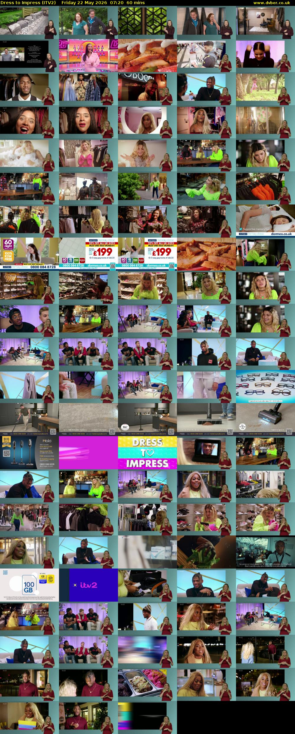 Dress To Impress (ITV2) Friday 22 May 2026 07:20 - 08:20