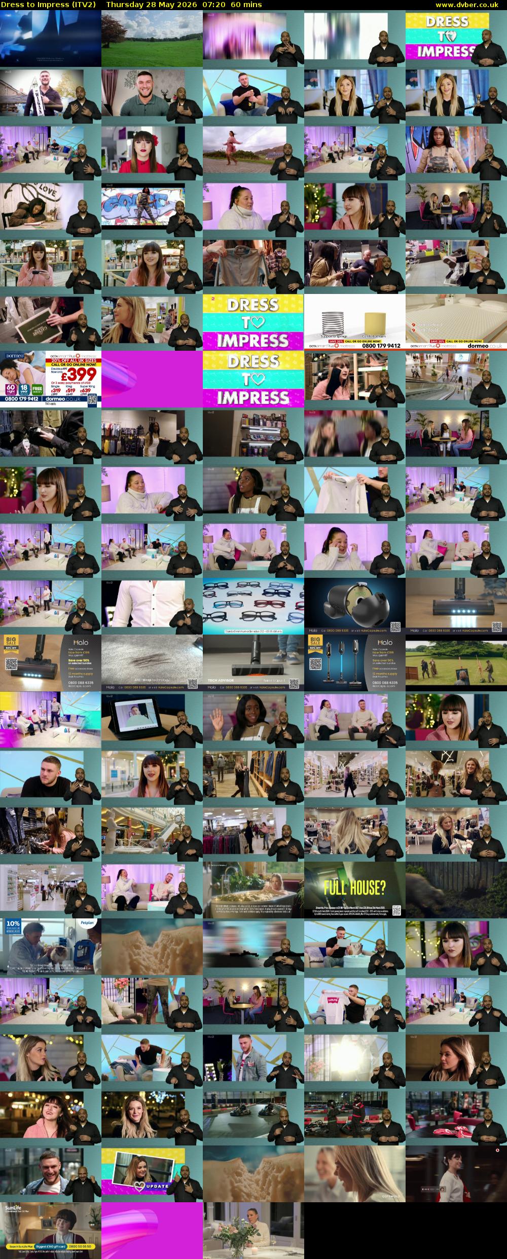 Dress To Impress (ITV2) Thursday 28 May 2026 07:20 - 08:20