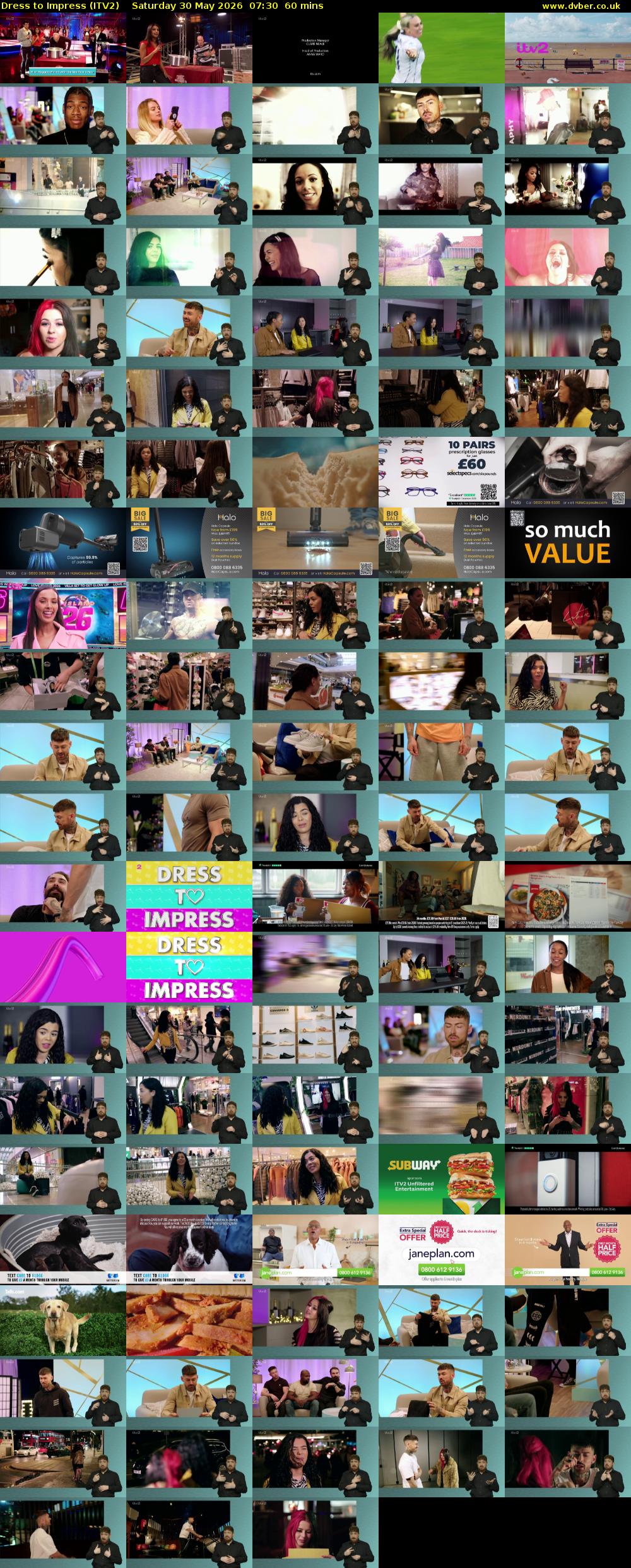 Dress To Impress (ITV2) Saturday 30 May 2026 07:30 - 08:30