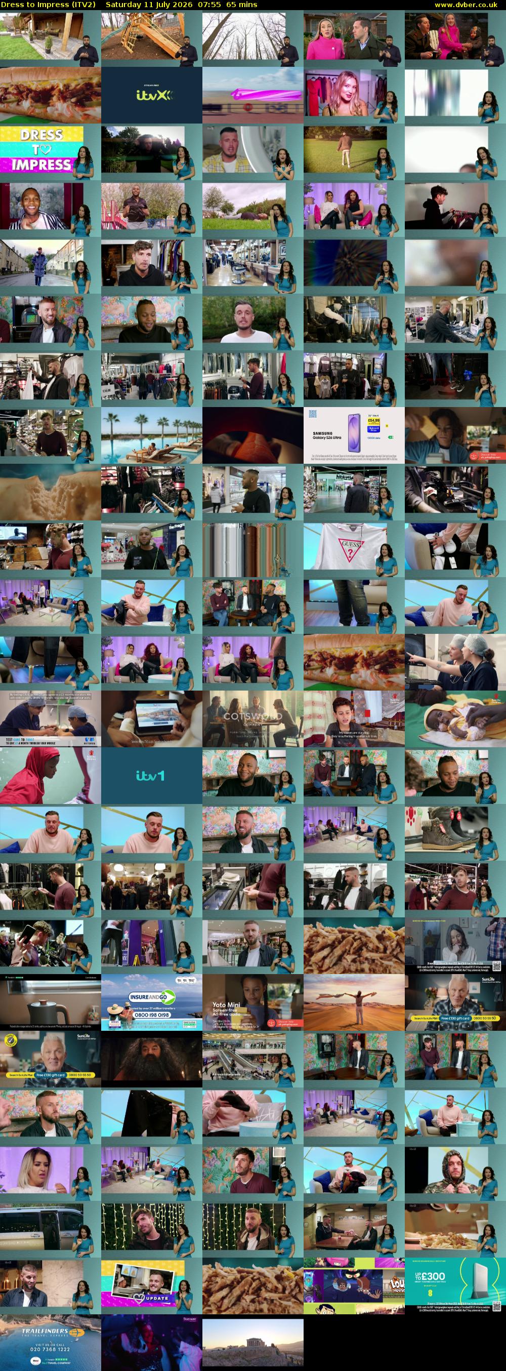 Dress To Impress (ITV2) Saturday 11 July 2026 07:55 - 09:00