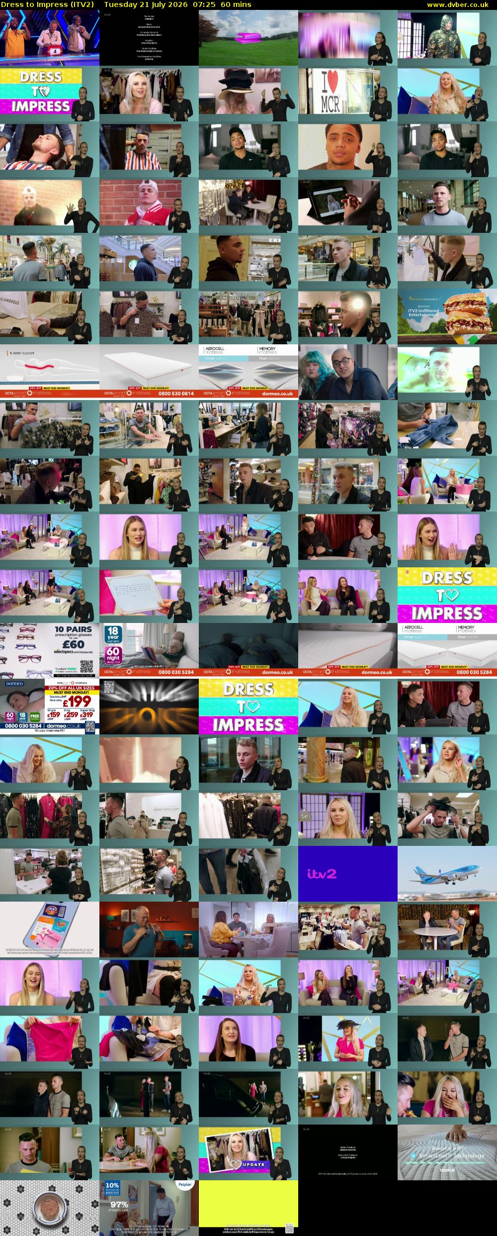 Dress To Impress (ITV2) Tuesday 21 July 2026 07:25 - 08:25