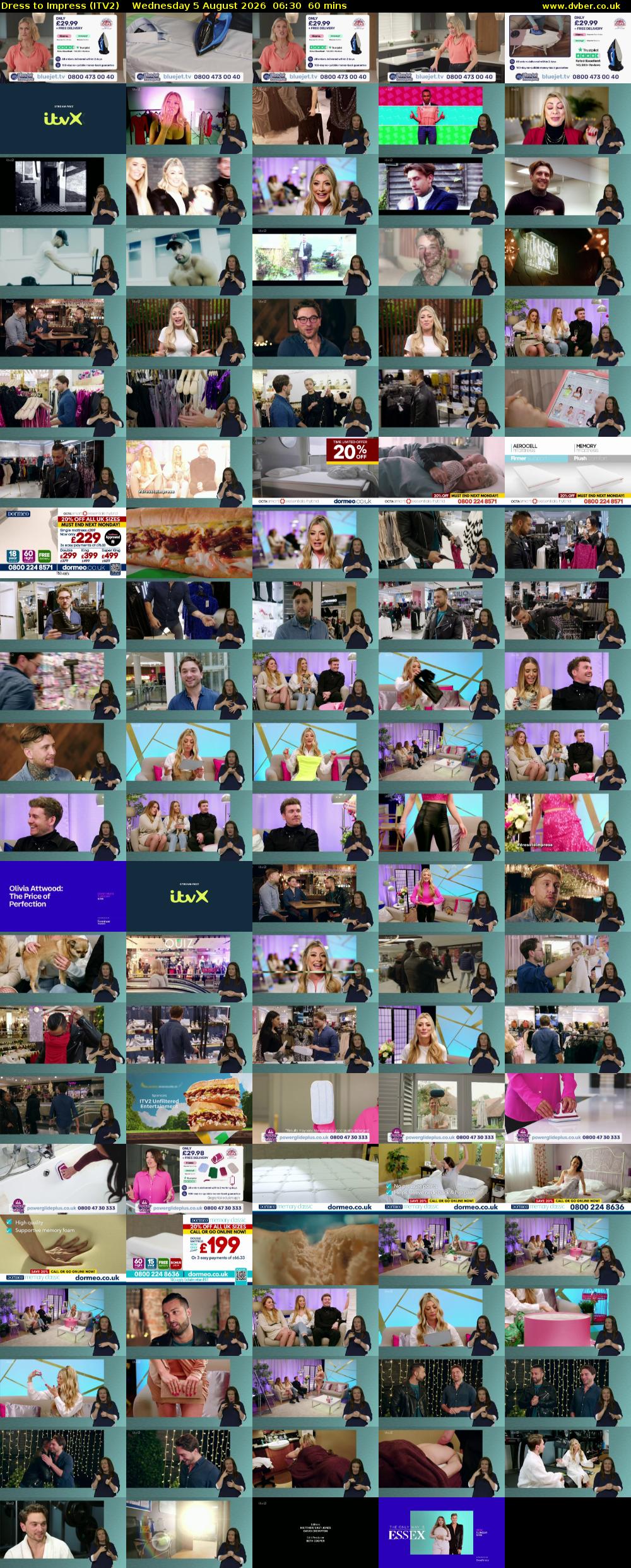 Dress To Impress (ITV2) Wednesday 5 August 2026 06:30 - 07:30