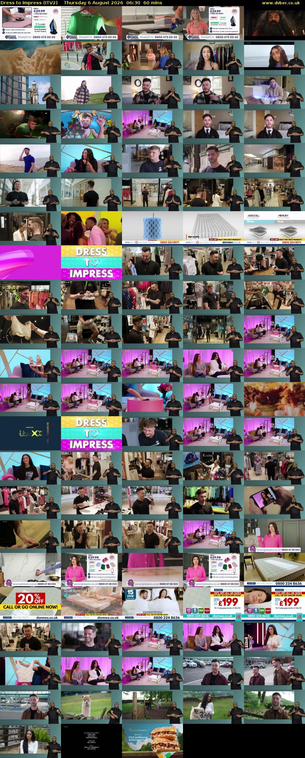 Dress To Impress (ITV2) Thursday 6 August 2026 06:30 - 07:30