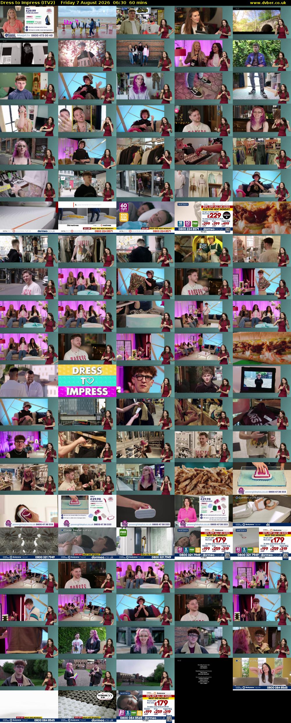 Dress To Impress (ITV2) Friday 7 August 2026 06:30 - 07:30