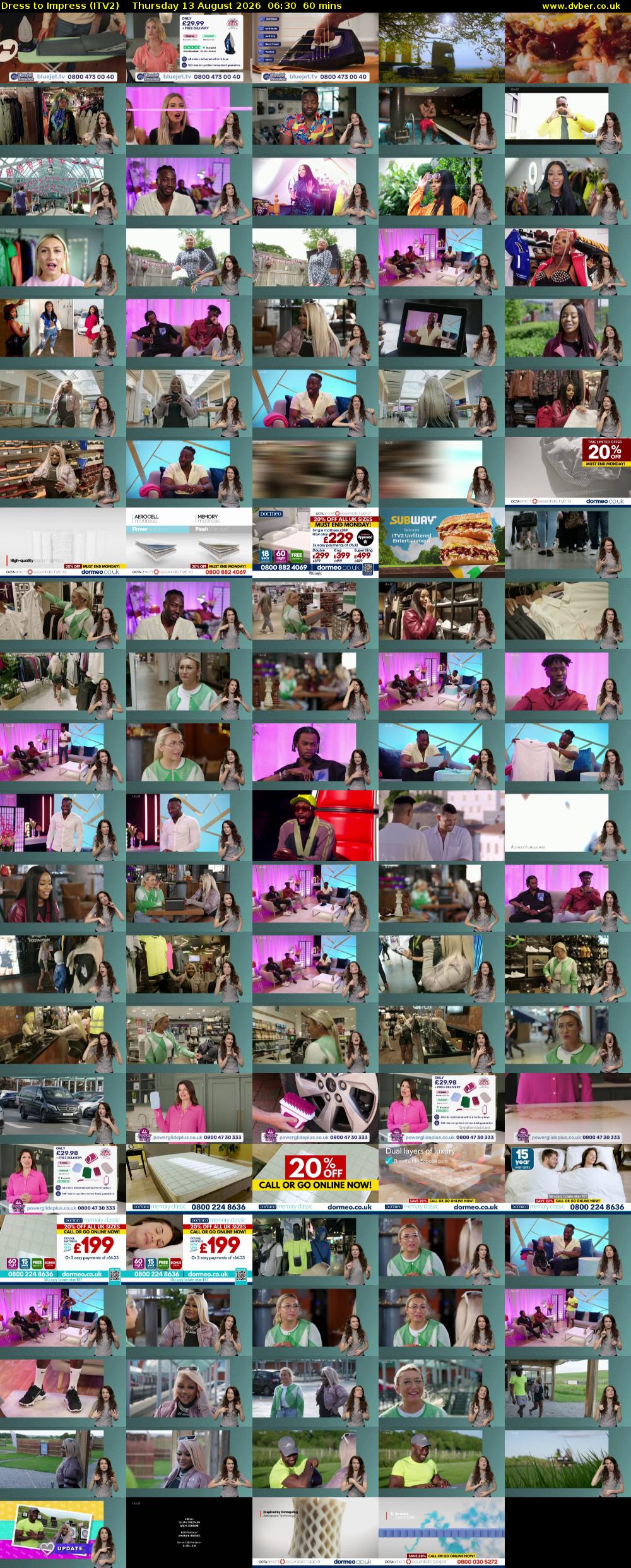 Dress To Impress (ITV2) Thursday 13 August 2026 06:30 - 07:30