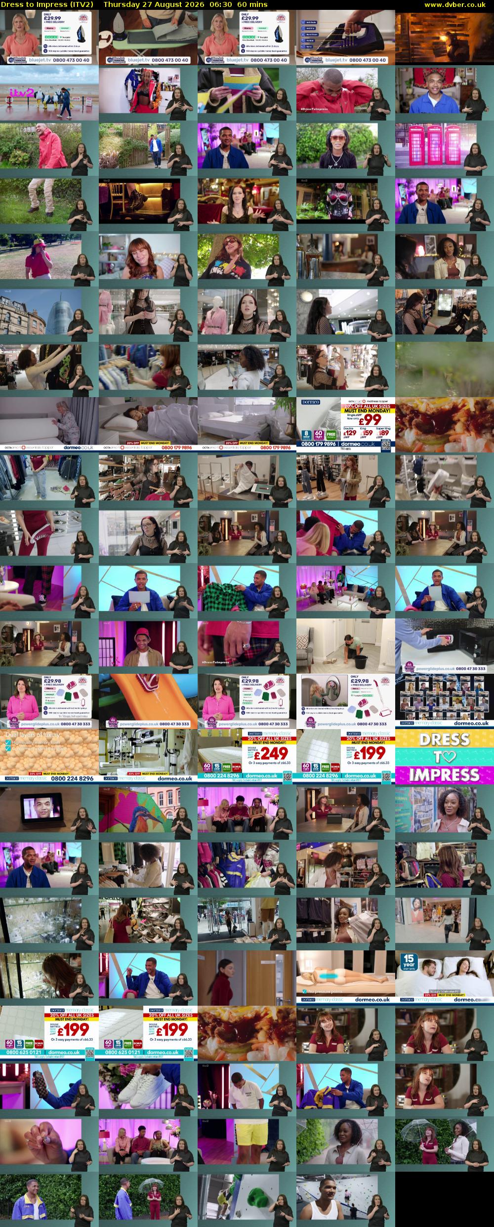 Dress To Impress (ITV2) Thursday 27 August 2026 06:30 - 07:30