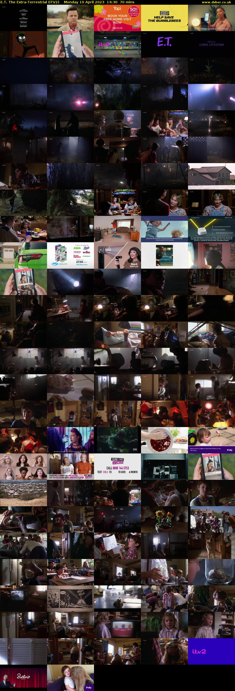 E.T. The Extra-Terrestrial (ITV2) Monday 10 April 2023 14:30 - 15:40