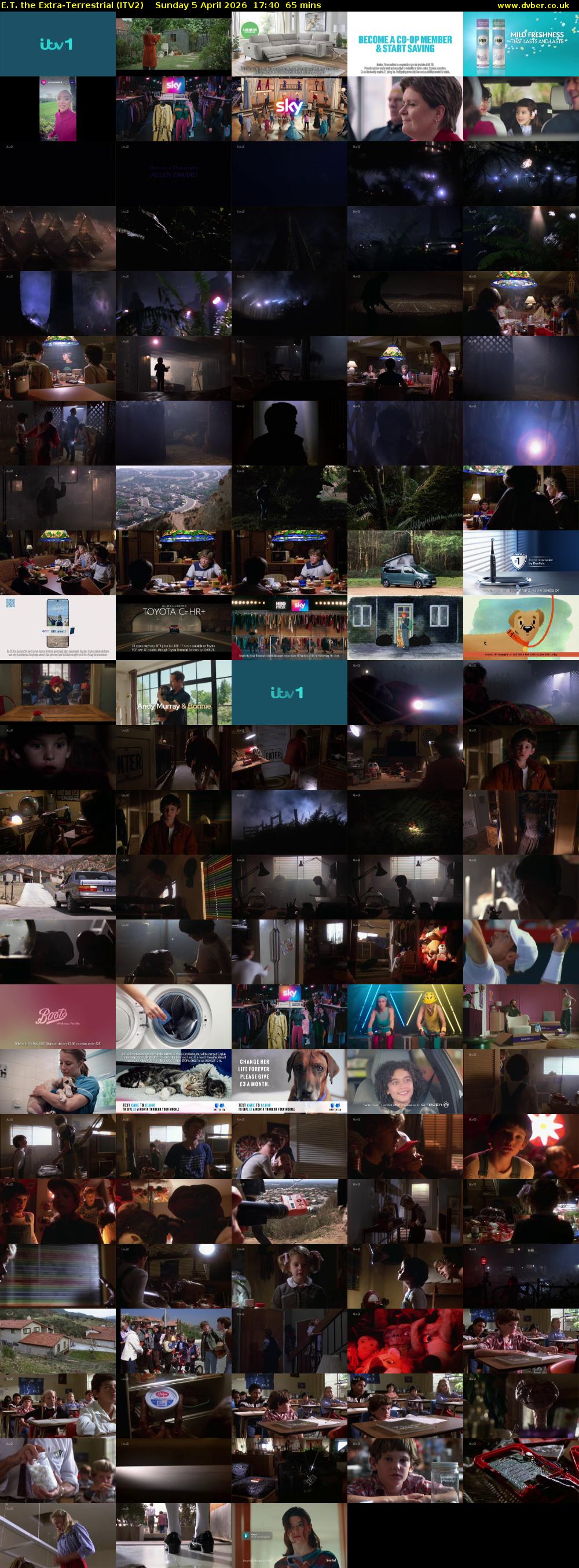 E.T. The Extra-Terrestrial (ITV2) Sunday 5 April 2026 17:40 - 18:45