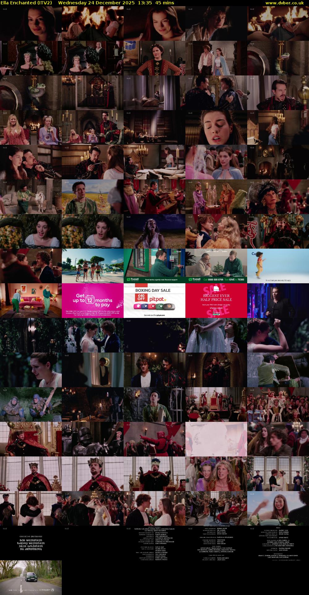 Ella Enchanted (ITV2) Wednesday 24 December 2025 13:35 - 14:20