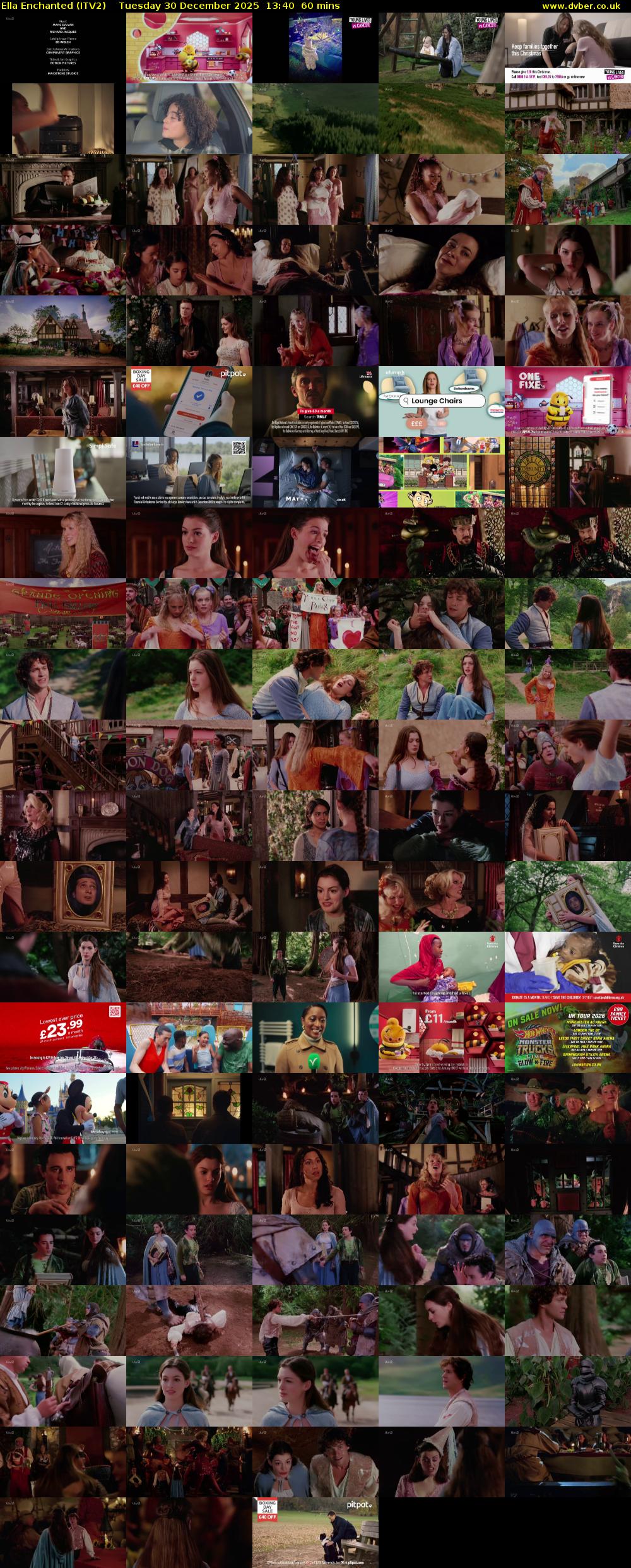 Ella Enchanted (ITV2) Tuesday 30 December 2025 13:40 - 14:40
