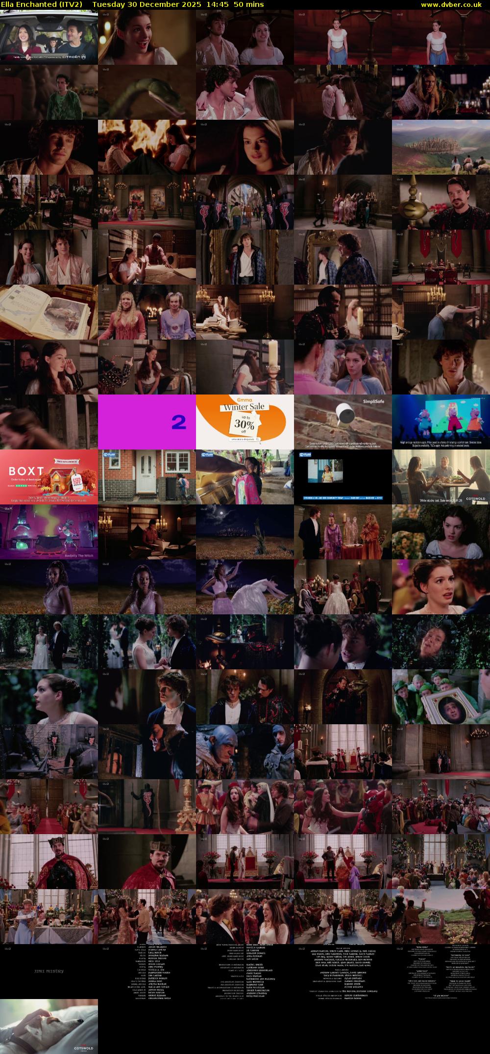 Ella Enchanted (ITV2) Tuesday 30 December 2025 14:45 - 15:35