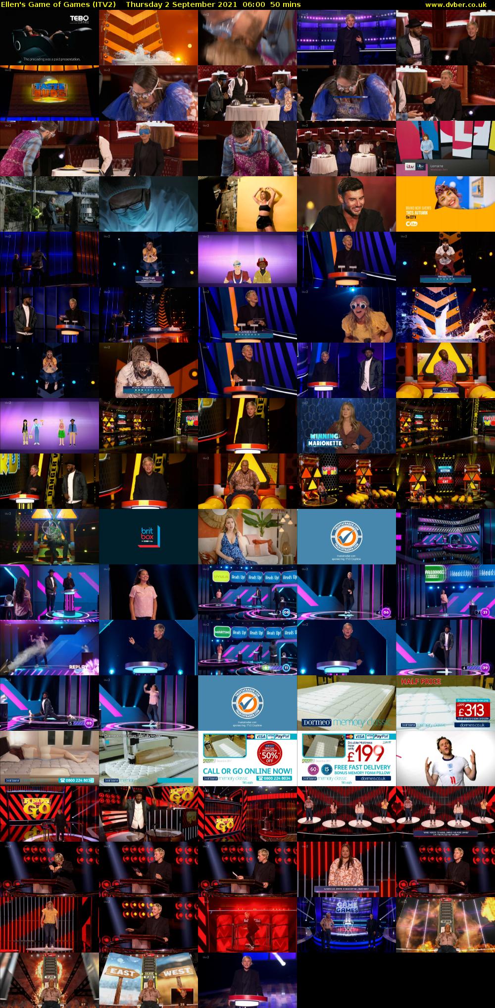 Ellen's Game of Games (ITV2) Thursday 2 September 2021 06:00 - 06:50