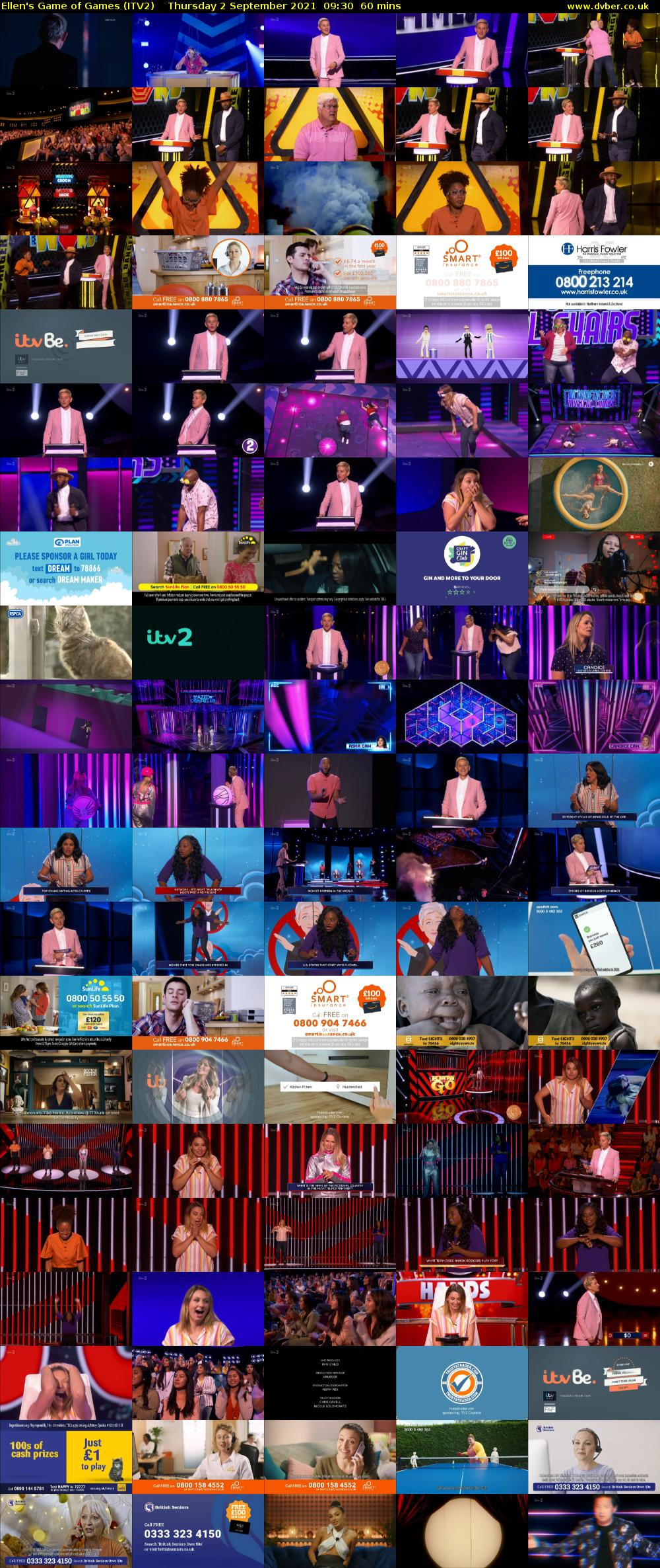 Ellen's Game of Games (ITV2) Thursday 2 September 2021 09:30 - 10:30
