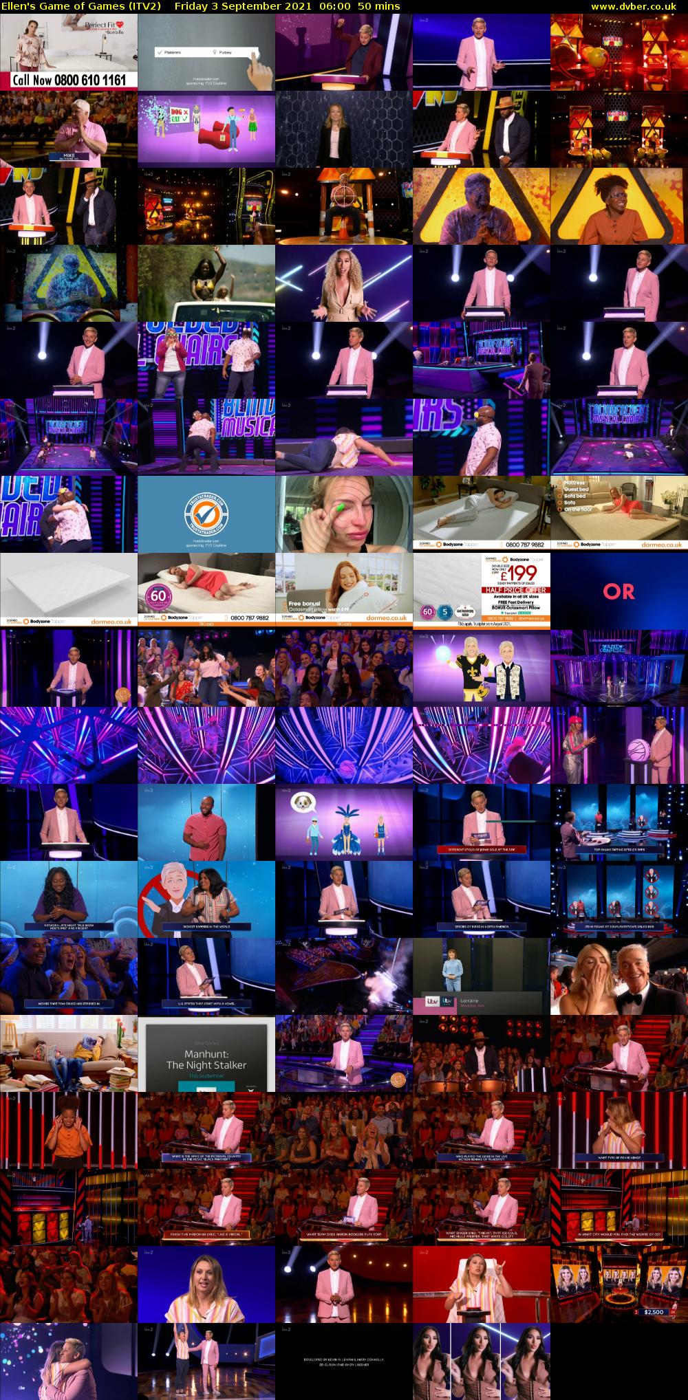 Ellen's Game of Games (ITV2) Friday 3 September 2021 06:00 - 06:50