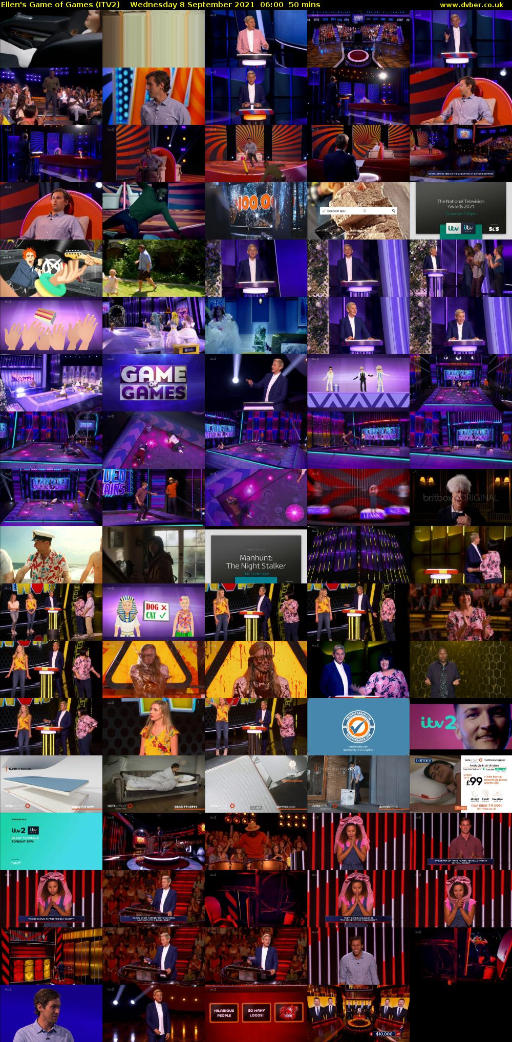 Ellen's Game of Games (ITV2) Wednesday 8 September 2021 06:00 - 06:50
