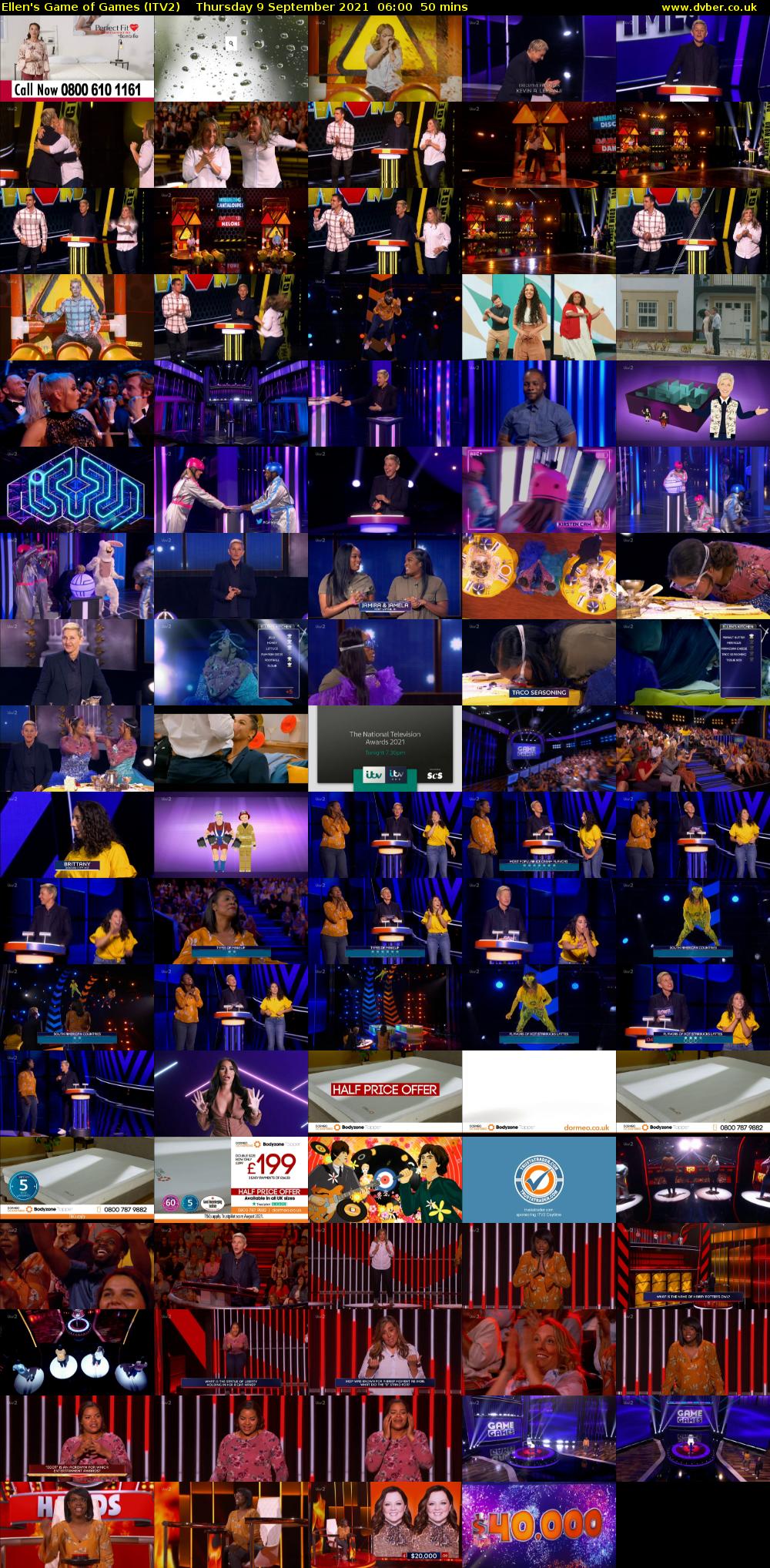 Ellen's Game of Games (ITV2) Thursday 9 September 2021 06:00 - 06:50