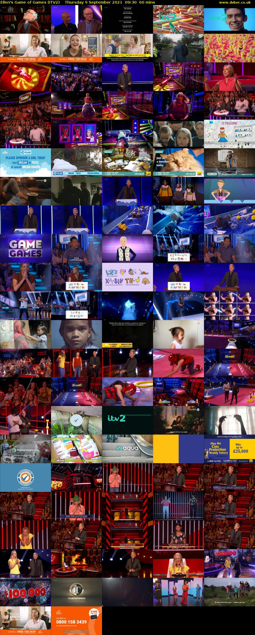 Ellen's Game of Games (ITV2) Thursday 9 September 2021 09:30 - 10:30