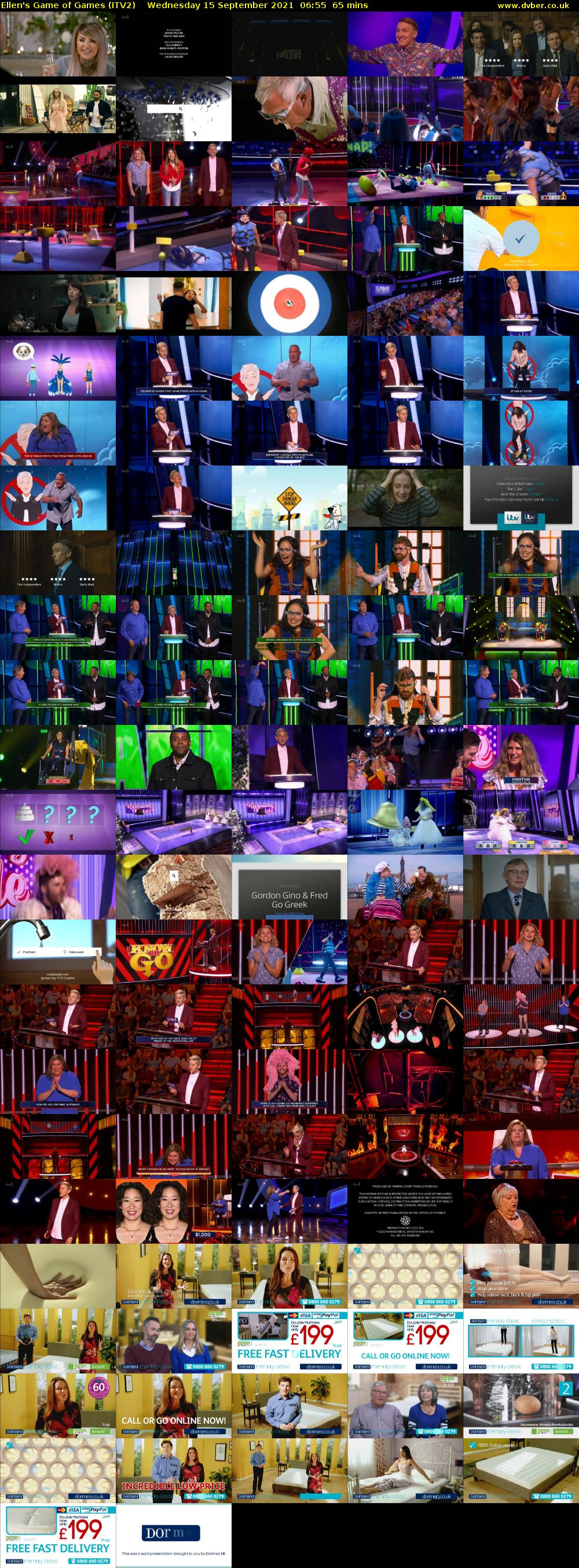 Ellen's Game of Games (ITV2) Wednesday 15 September 2021 06:55 - 08:00