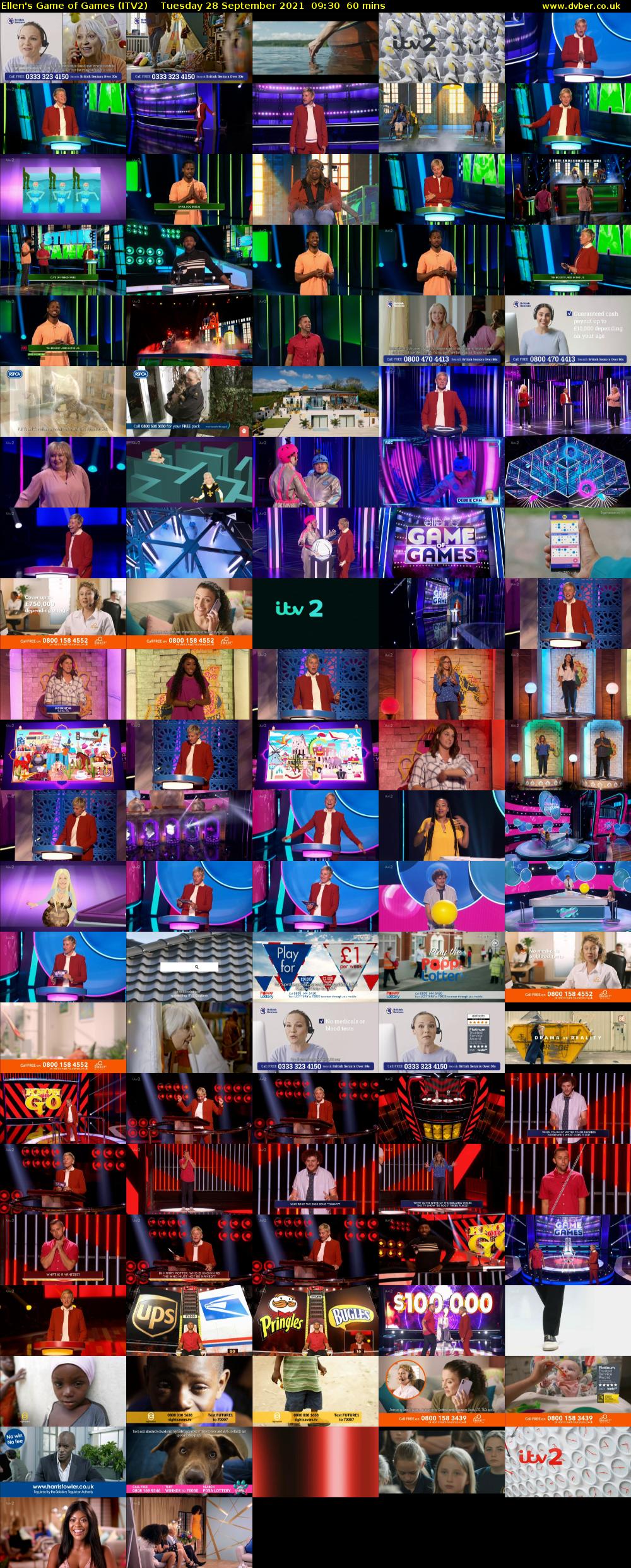 Ellen's Game of Games (ITV2) Tuesday 28 September 2021 09:30 - 10:30
